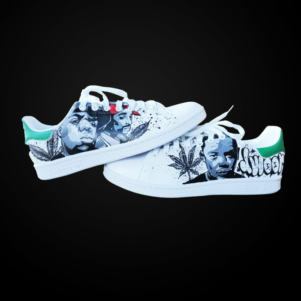 Personnalisation Adidas Stan Smith Hip Hop par Customeaz